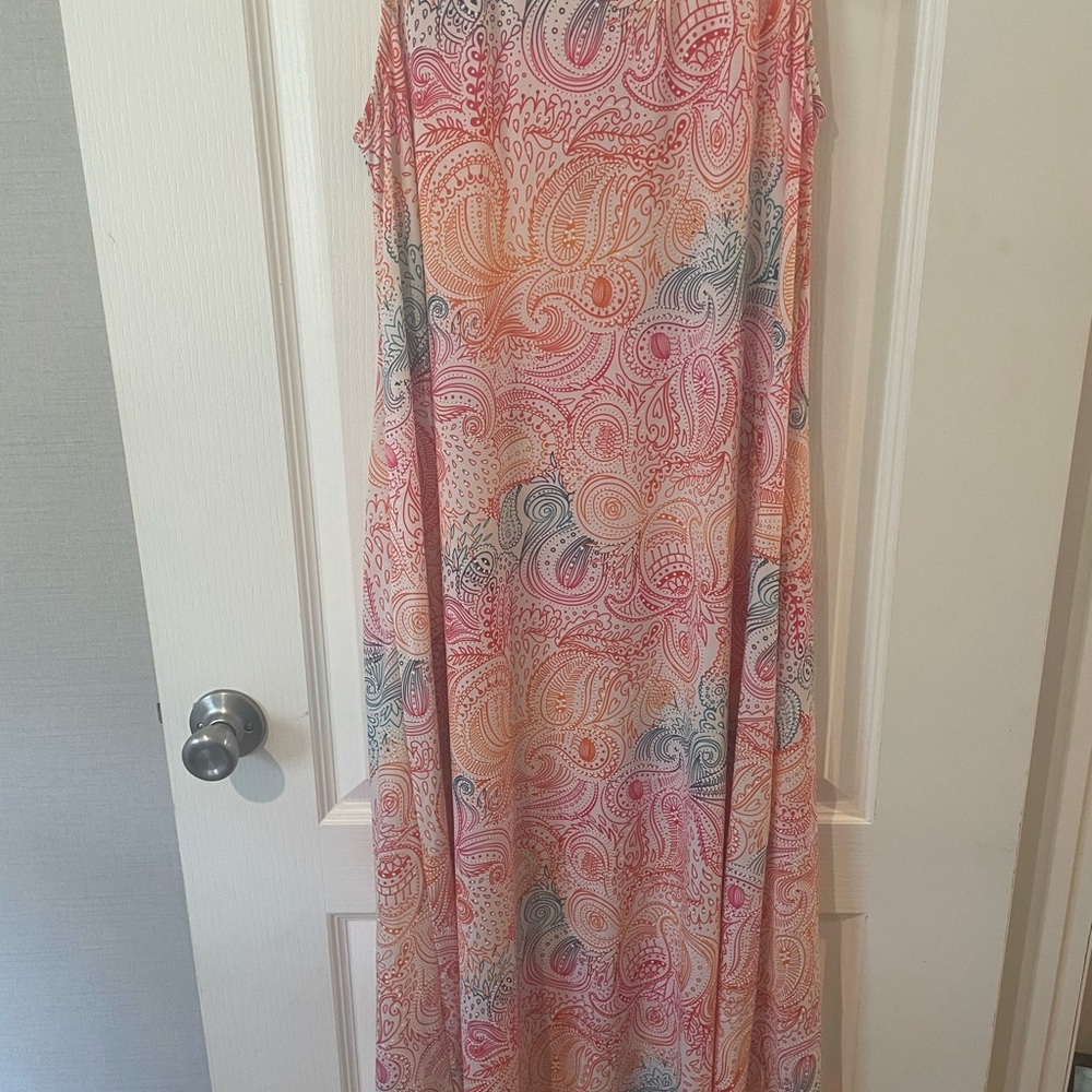 Colorful Paisley Maxi Dress